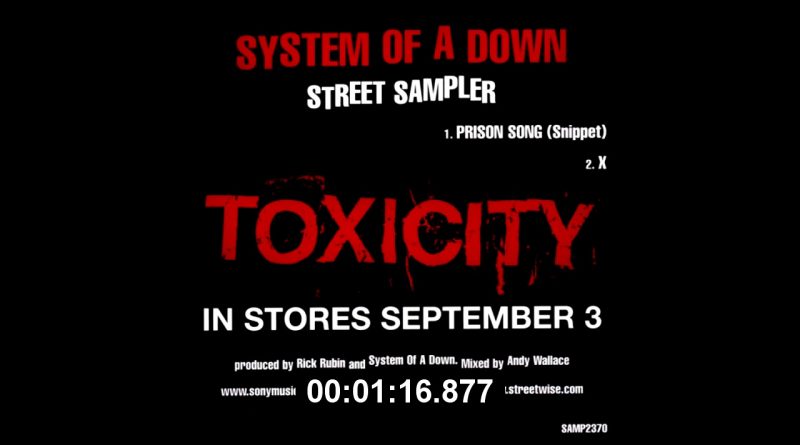 System of A Down - Prison Song