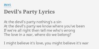 INXS - Devil's Party