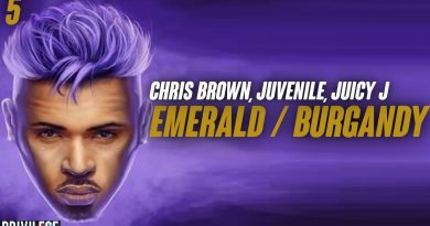 Chris Brown, Juvenile, Juicy J - Emerald / Burgundy