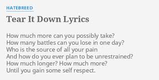 Hatebreed - Tear It Down
