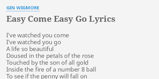Gin Wigmore - Easy Come Easy Go