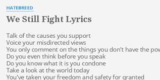 Hatebreed - We Still Fight