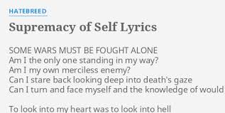 Hatebreed - Supremacy of Self