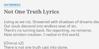 Hatebreed - Not One Truth