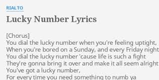 Rialto - Lucky Number