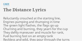 Cake - The Distance