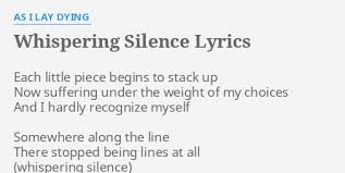As I Lay Dying - Whispering Silence