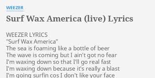 Weezer - Surf Wax America