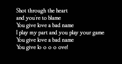 Bon Jovi - You Give Love A Bad Name