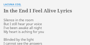 Lacuna Coil - In The End I Feel Alive