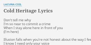 Lacuna Coil - Cold Heritage