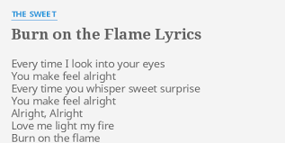 Sweet - Burn on the Flame