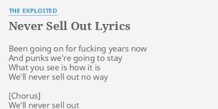 The Exploited - Never Sell Out
