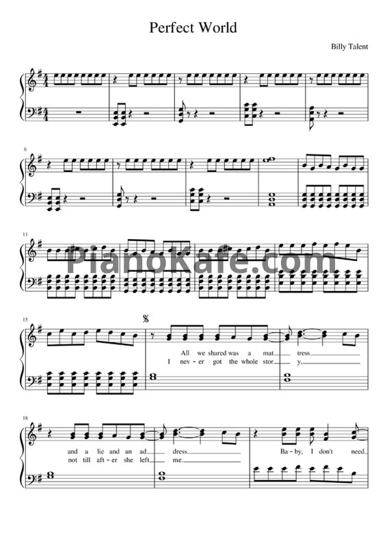Billy Talent - Perfect World