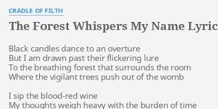 Cradle Of Filth - Forest Whispers My Name