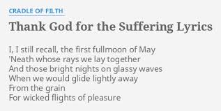 Cradle Of Filth - Thank God for the Suffering