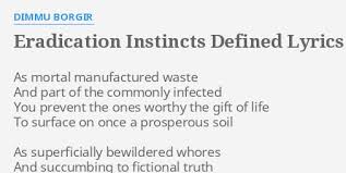 Dimmu Borgir - Eradication Instincts Defined