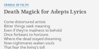 Cradle Of Filth - Death Magick for Adepts