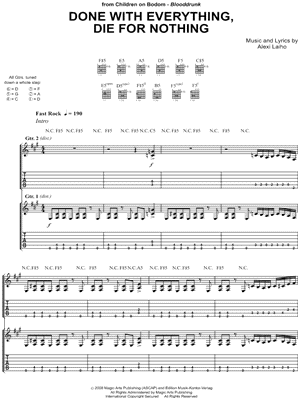 Children Of Bodom - Done With Everything, Die For Nothing