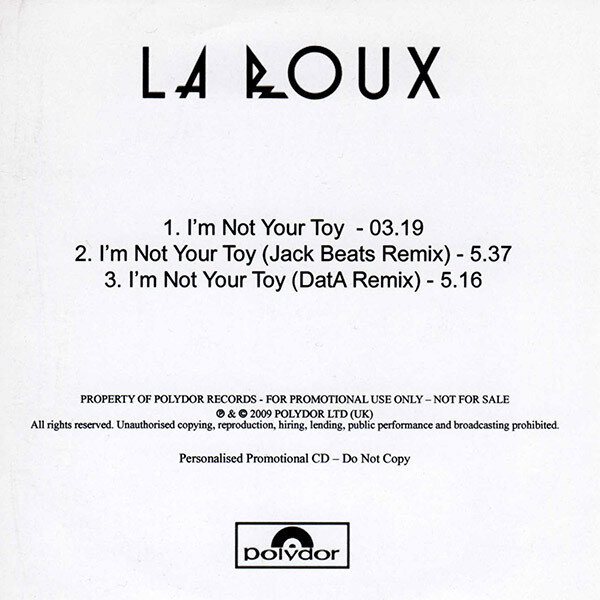 La Roux - I'm Not Your Toy