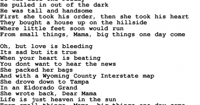 Bruce Springsteen - From Small Things (Big Things One Day Come)