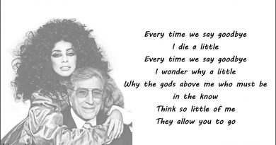 Lady Gaga - Ev'ry Time We Say Goodbye