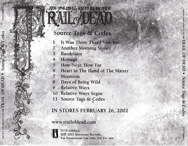 ...And You Will Know Us By The Trail Of Dead — Days Of Being Wild