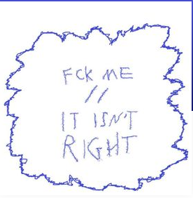 i hate myself because - it isn't right
