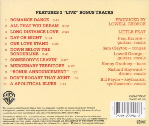Little Feat - Long Distance Love