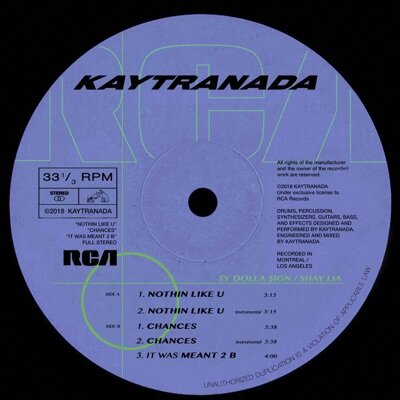 KAYTRANADA, Shay Lia - CHANCES